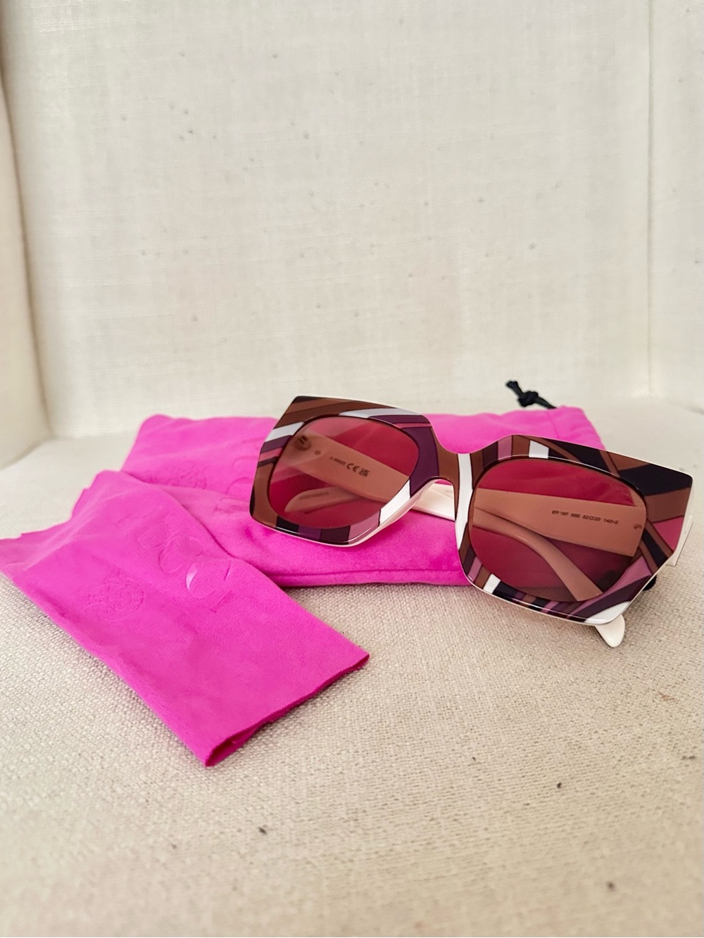 Pucci 51mm Square Acetate Sunglasses